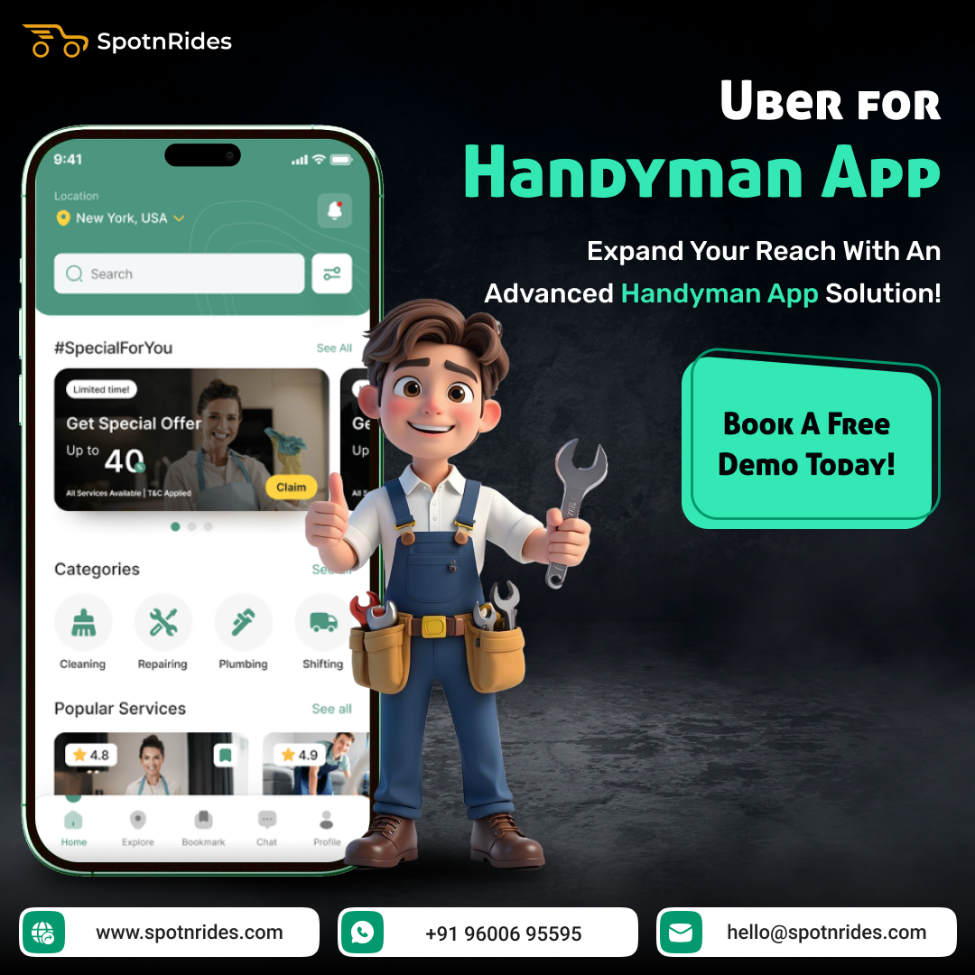 Uber for Handyman, Handyman App Like Uber, Uber for Handyman Services